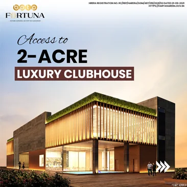 Carousel slide 2: Access to a 2-acre luxury clubhouse